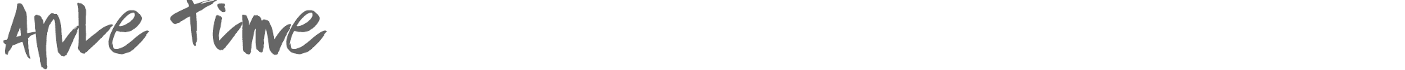 Sample characters Aple Time Font